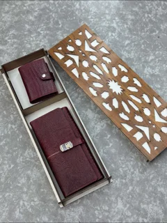 ست دو تیکه کیفپول جاکارتی (تمام چرم طبیعی)